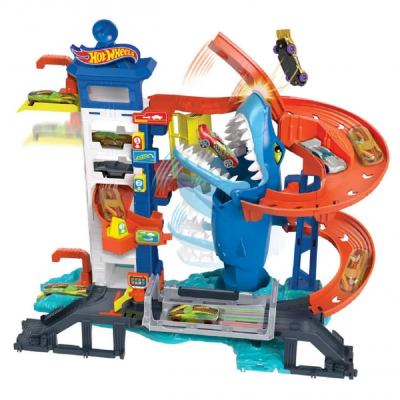 Набор игровой Hot Wheels Побег от акулы HDP06