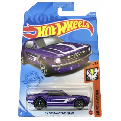 Машинка базовая Hot Wheels '67 Ford Mustang Coupe фиолетовый