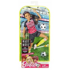 Кукла Barbie Безграничные движения Футболистка Афроамериканка FCX82