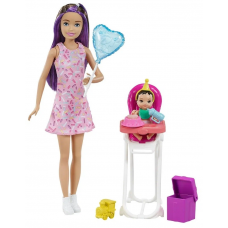 Кукла Barbie Няня Скиппер кормление 3 FHY97
