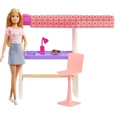 Набор игровой Barbie дом + куклы + аксессуары GLH56