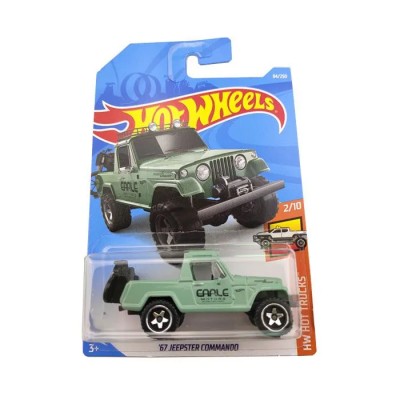 Hot Wheels Машинка базовая 67 Jeepster Commando бирюзовый