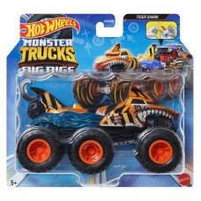 Машинка Hot Wheels Monster Trucks Big Rigs 1:64 Эвакуатор Tiger Shark HWN88