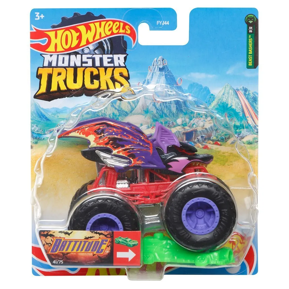 Машинка Hot Wheels Monster Trucks 1:64 Battitude FYJ44/HCP38