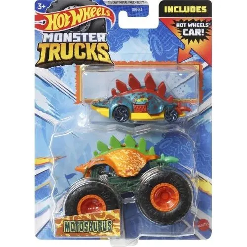 Машинка Hot Wheels Monster Trucks Motosaurus 1:64 плюс машинка HKM10