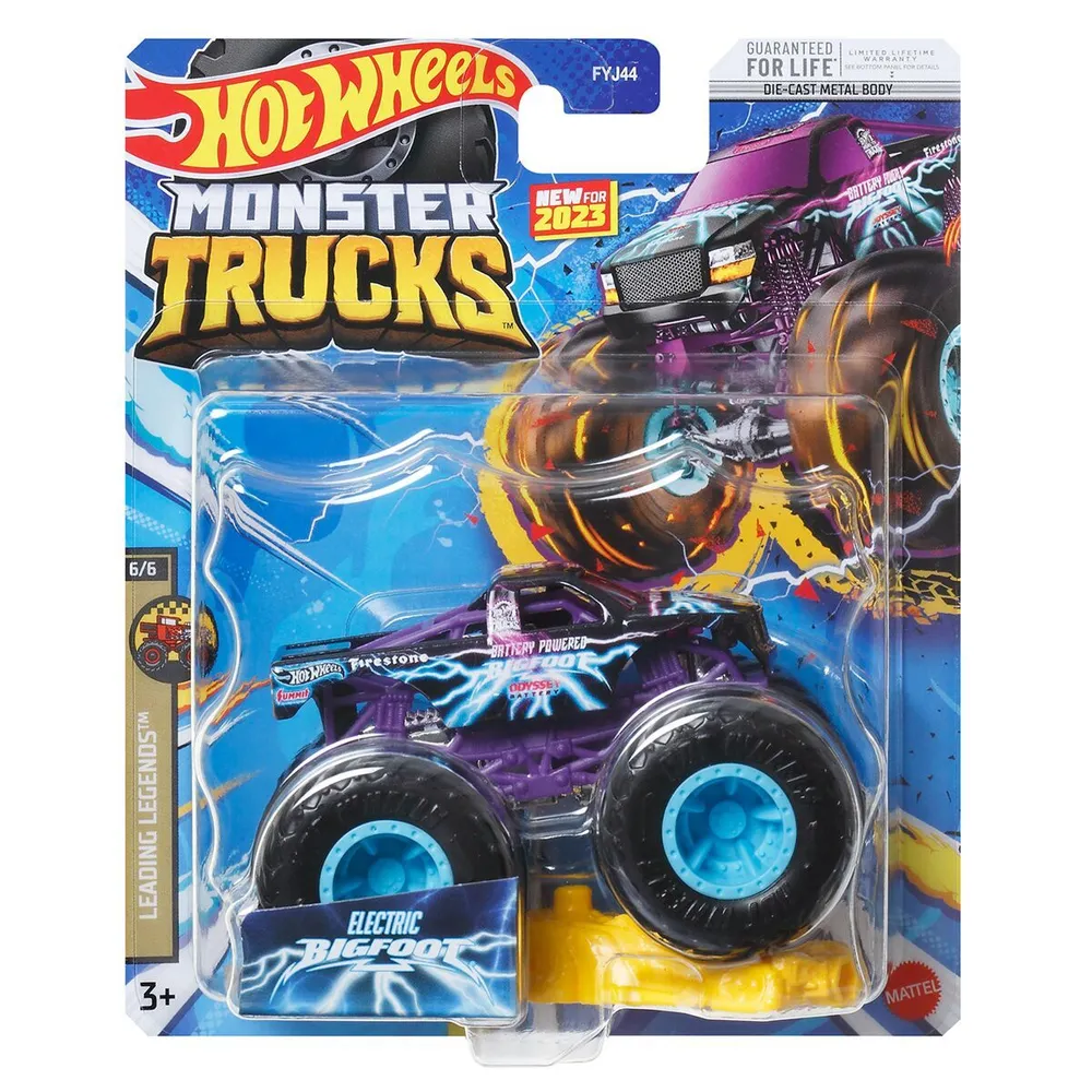 Машинка Hot Wheels Monster Truck Electric Bigfoot HLR90